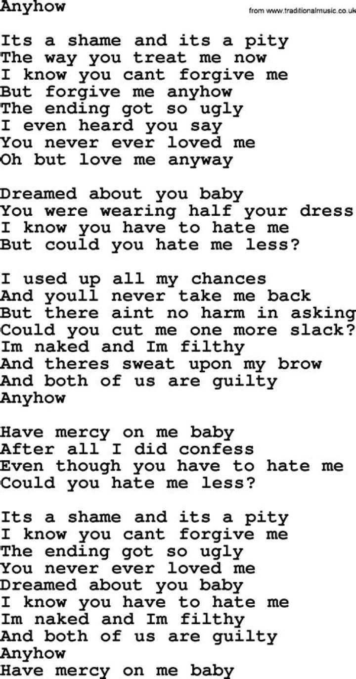 Anyhow Lyrics - Anyhow Translations