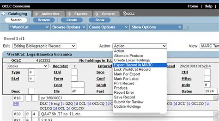 Preparing and Exporting Records in OCLC Connexion