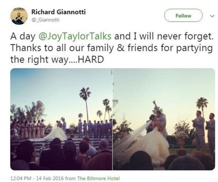 Richard Giannotti Biography Wiki, Wife, Salary, Wedding, Married